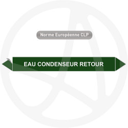 Marqueur de tuyauterie CLP Eau condenseur retour