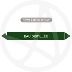 Marqueur de tuyauterie CLP Eau distillée