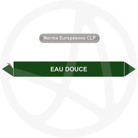 Marqueur de tuyauterie CLP Eau douce