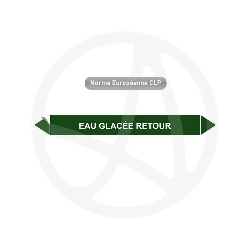 Marqueur de tuyauterie CLP Eau glacée retour