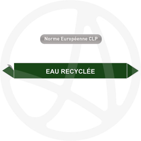 Marqueur de tuyauterie CLP Eau recyclée