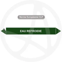 Marqueur de tuyauterie CLP Eau refroidie