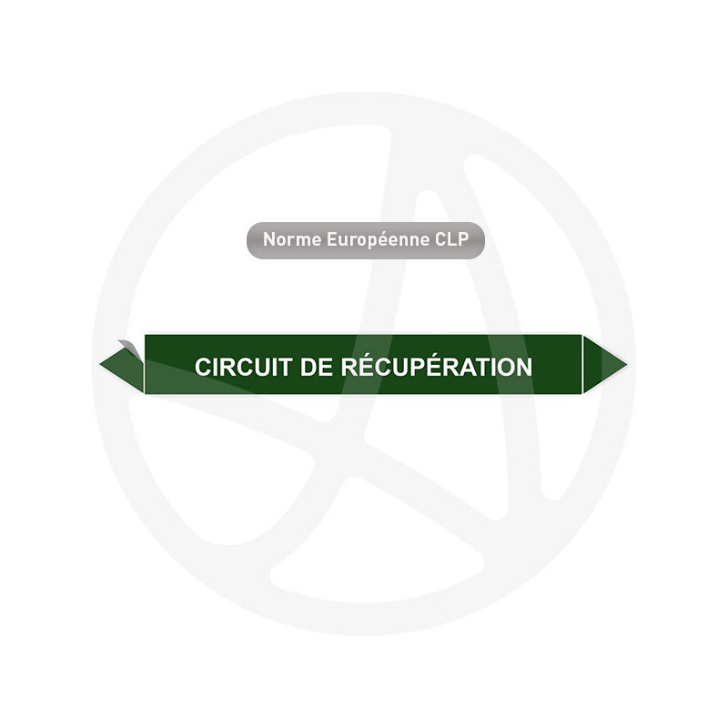 Marqueur de tuyauterie CLP Circuit de récupération