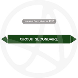 Marqueur de tuyauterie CLP Circuit secondaire