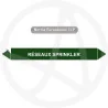 Marqueur de tuyauterie CLP Réseau sprinkler