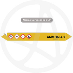 Marqueur de tuyauterie CLP Ammoniac