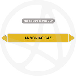 Marqueur de tuyauterie CLP Ammoniac gaz
