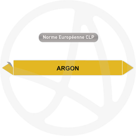 Marqueur de tuyauterie CLP Argon