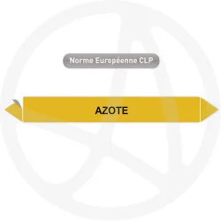 Marqueur de tuyauterie CLP Azote
