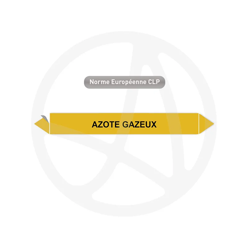 Marqueur de tuyauterie CLP Azote gazeux