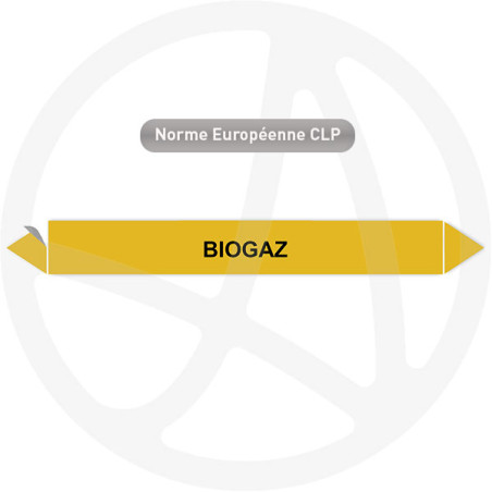 Marqueur de tuyauterie CLP Biogaz