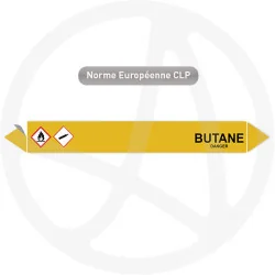 Marqueur de tuyauterie CLP Butane