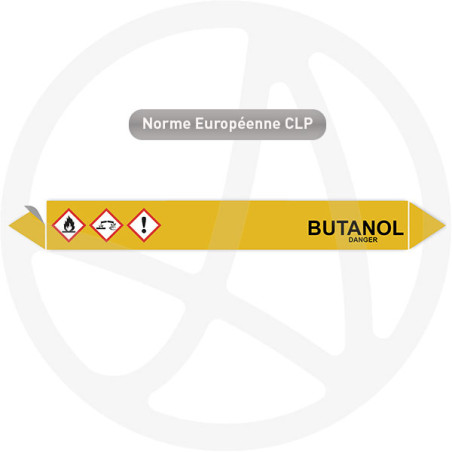 Marqueur de tuyauterie CLP Butanol