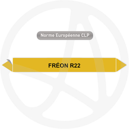 Marqueur de tuyauterie CLP Fréon R22