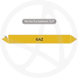 Marqueur de tuyauterie CLP Gaz