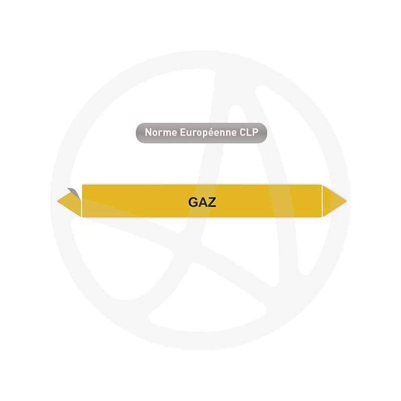 Marqueur de tuyauterie CLP Gaz
