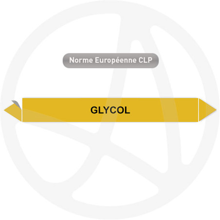 Marqueur de tuyauterie CLP Glycol