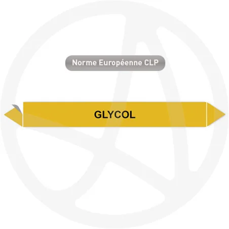Marqueur de tuyauterie CLP Glycol