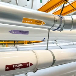 Marqueur de tuyauterie CLP Hélium
