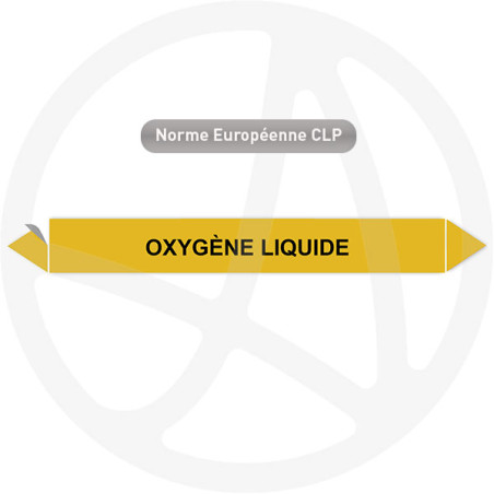 Marqueur de tuyauterie CLP Oxygène liquide