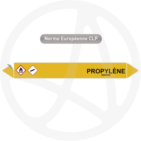 Marqueur de tuyauterie CLP Propylène
