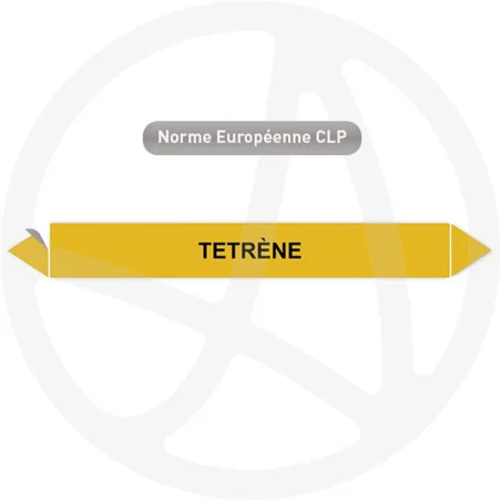 Marqueur de tuyauterie CLP Tetrène Marqueur de tuyauterie CLP Tetrène