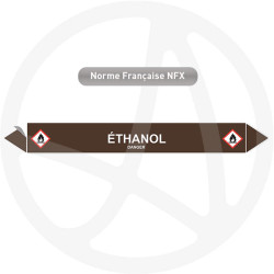 Marqueur de tuyauterie CLP Ethanol
