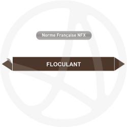 Marqueur de tuyauterie CLP Floculant