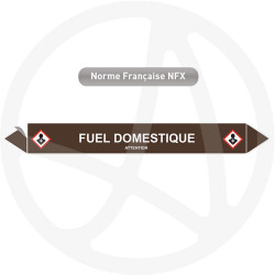 Marqueur de tuyauterie CLP Fuel domestique