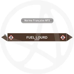 Marqueur de tuyauterie CLP Fuel lourd