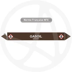 Marqueur de tuyauterie CLP Gasoil