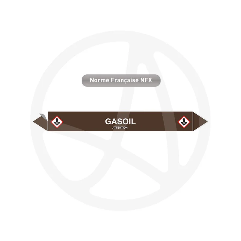Marqueur de tuyauterie CLP Gasoil