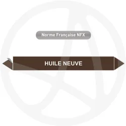 Marqueur de tuyauterie CLP Huile neuve