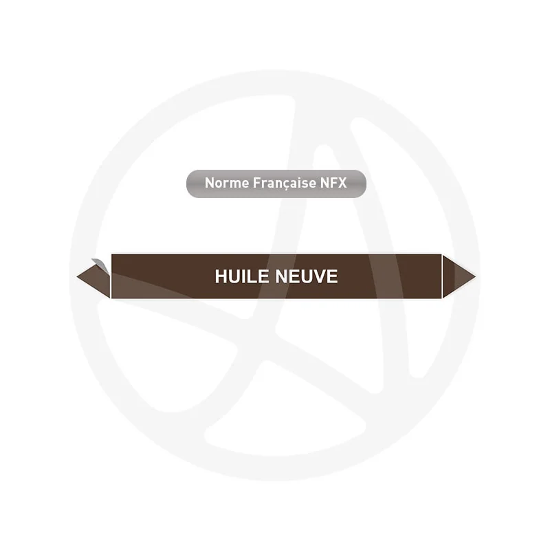 Marqueur de tuyauterie CLP Huile neuve