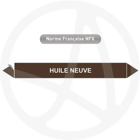 Marqueur de tuyauterie CLP Huile neuve
