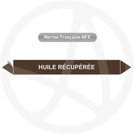 Marqueur de tuyauterie CLP Huile récupérée