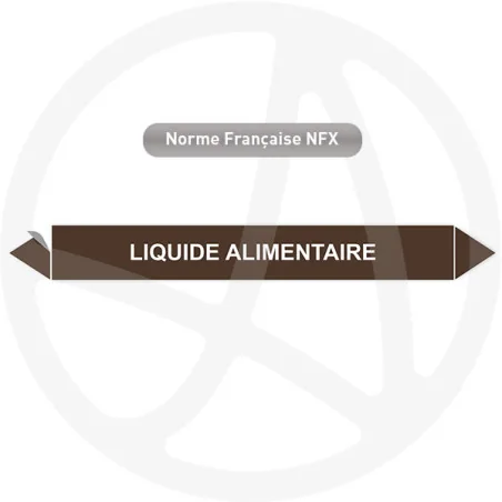 Marqueur de tuyauterie CLP Liquide alimentaire