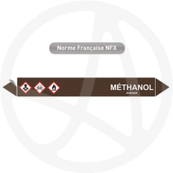 Marqueur de tuyauterie CLP Méthanol