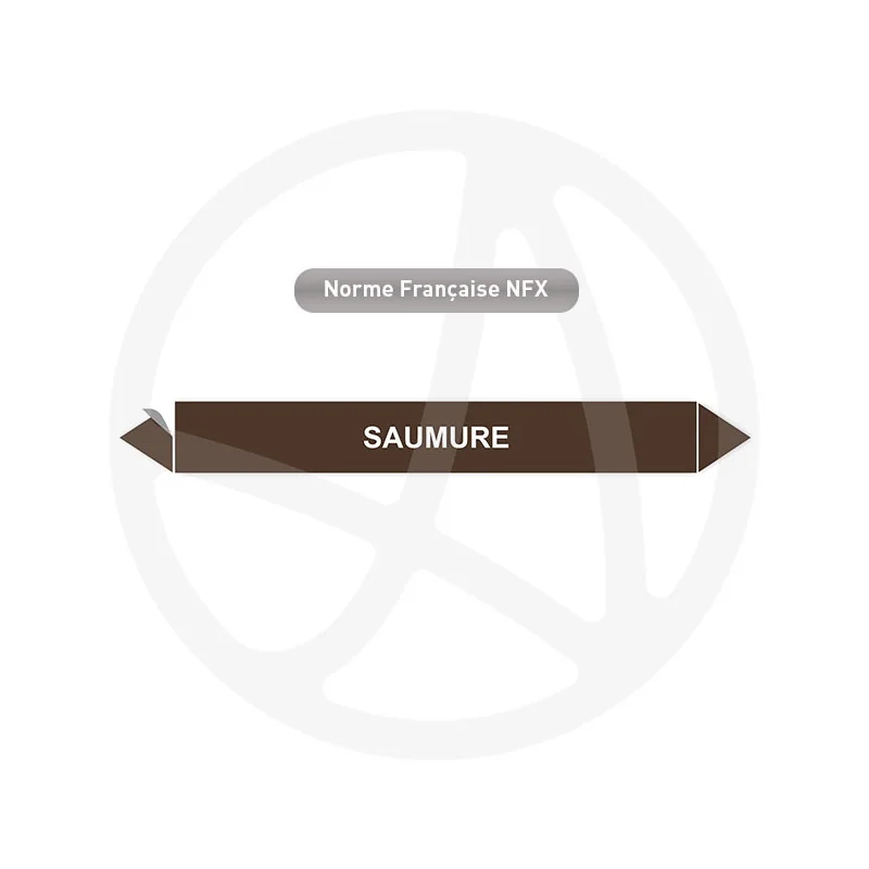 Marqueur de tuyauterie CLP Saumure