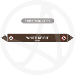 Marqueur de tuyauterie CLP white spirit