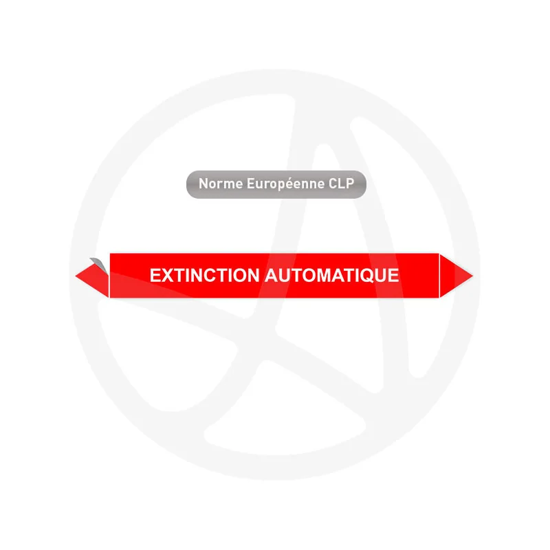 Marqueur de tuyauterie CLP Extinction automatique