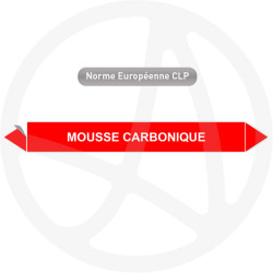 Marqueur de tuyauterie CLP Mousse carbonique