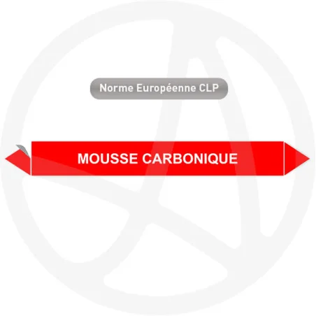 Marqueur de tuyauterie CLP Mousse carbonique