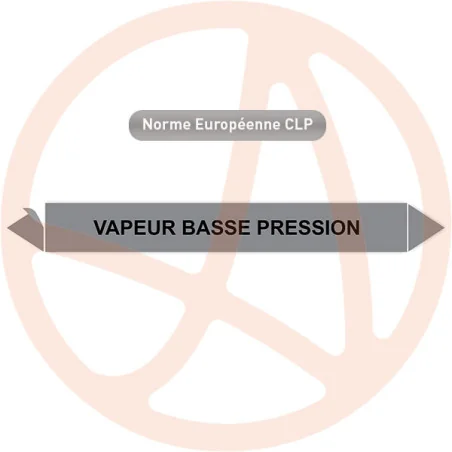 Marqueur de tuyauterie CLP Vapeur basse pression