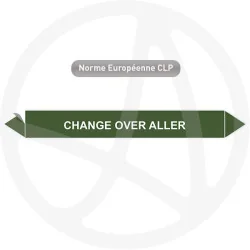 Marqueur de tuyauterie CLP Change over aller