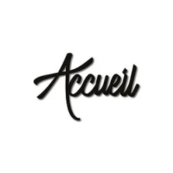 Mot découpé au laser : ACCUEIL