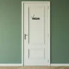 Mot découpé au laser : VESTIAIRES