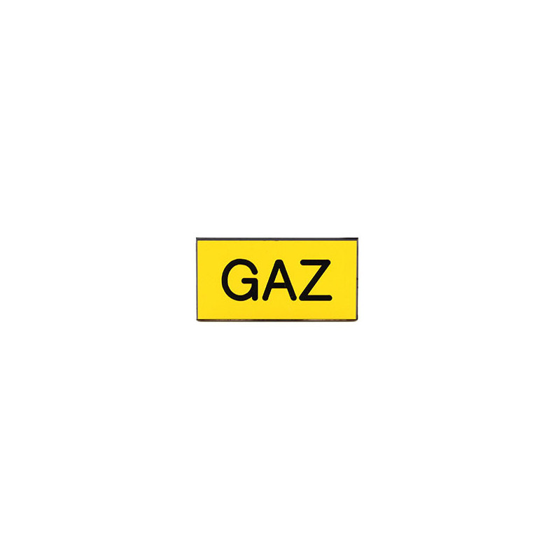 Etiquette gravoply Étiquette de gaine technique  GAZ