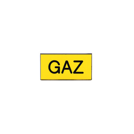 Etiquette gravoply Étiquette de gaine technique  GAZ