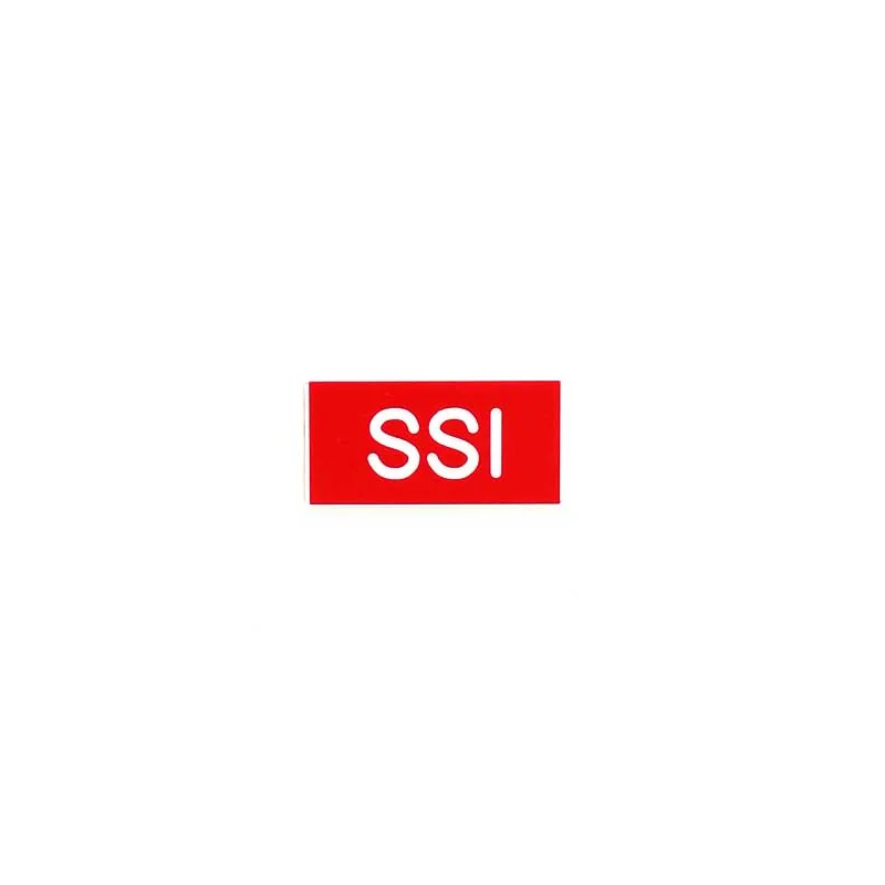 Etiquette gravoply Étiquette de gaine technique SSI